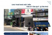 Cho thuê nhà Mặt Tiền Tân Kỳ Tân Quý 143m2, 23 triệu